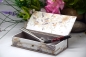 Preview: Stifte-Schachtel mit Klappdeckel ca. 21x10x4cm | Federnkranz | taupe | Art. Nr. 97040707